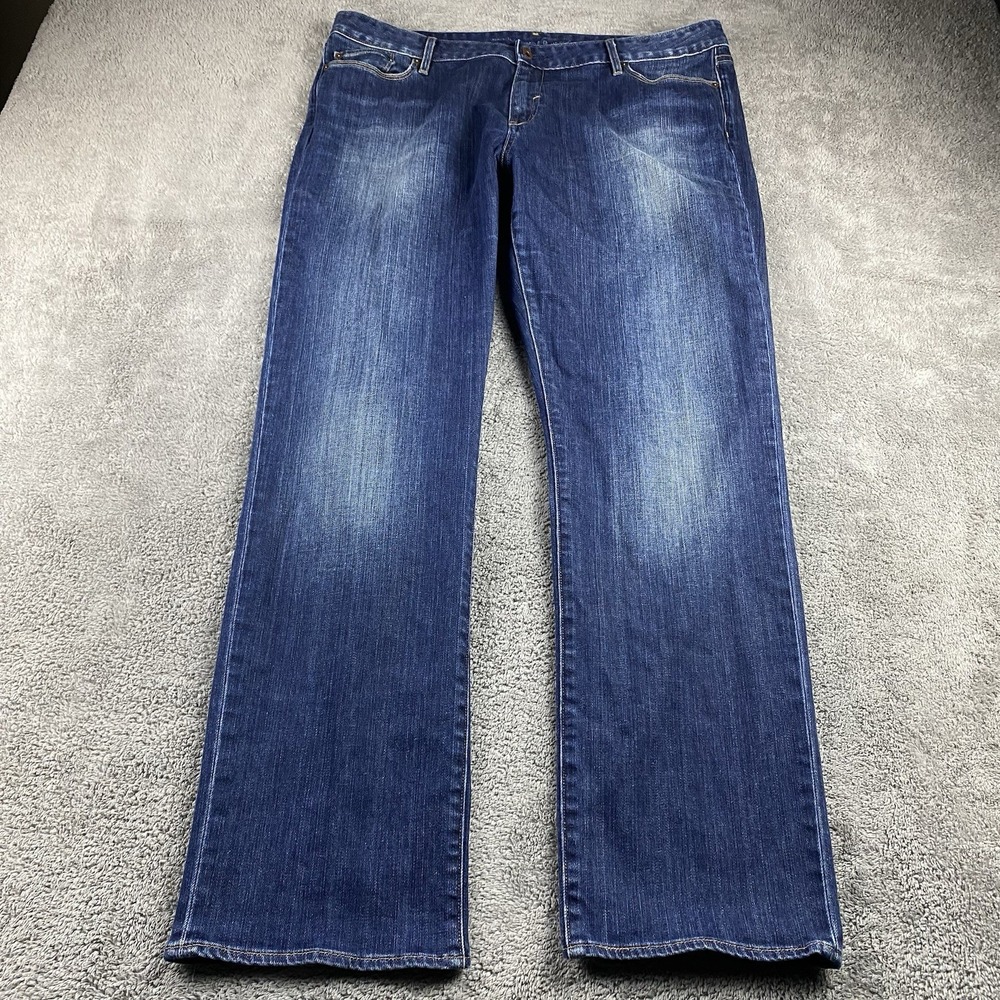 Levis 552 Straight Jeans Womens 16M‎ Blue Mid Rise Dark Wash Denim